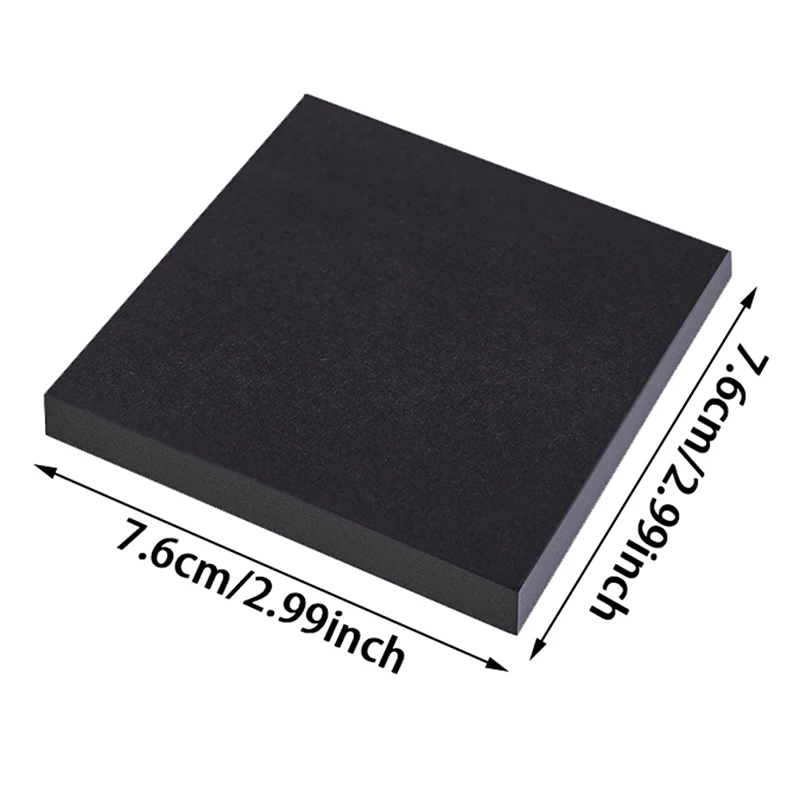 50 Sheets 76*76mm Black Color Sticky Notes Self Adhesive Memo Pad Sticky Paper Bookmark Point Gift Card Creative Stationery