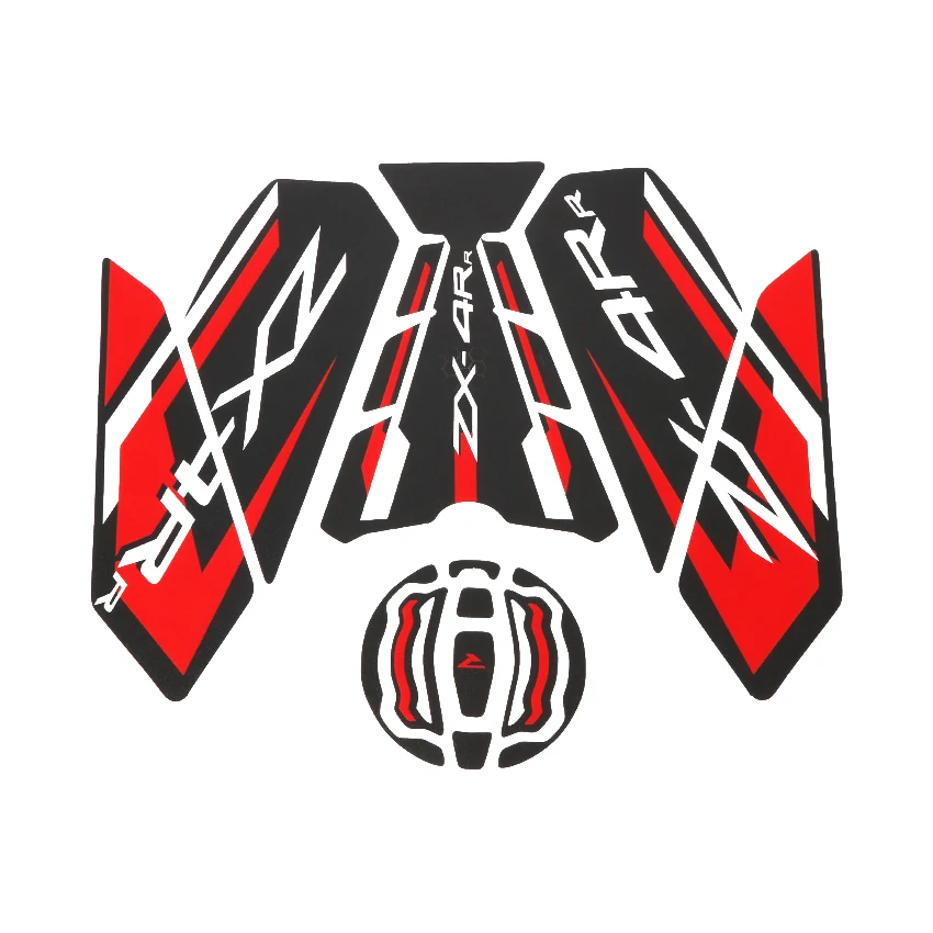 

For Kawasaki ZX400 Ninja ZX4RR ABS 2023 2024 2025 Years Motorcycle Side Fuel Tank Pads Decals Protector Body Fishbone Sticker