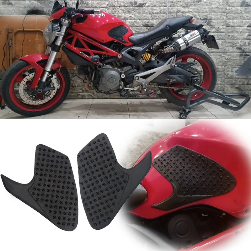 For Ducati 696 796 795 821 1100 1100S Motorcycle Sticker Anti slip Fuel Tank Pad Side Gas Knee Grip