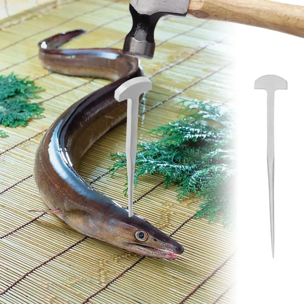Sushi Chef Tools 304 Stainless Steel Eel Spike T Shape Japanese Style Fish Kill Nail Regular Slender Ikejime Spike Kitchen
