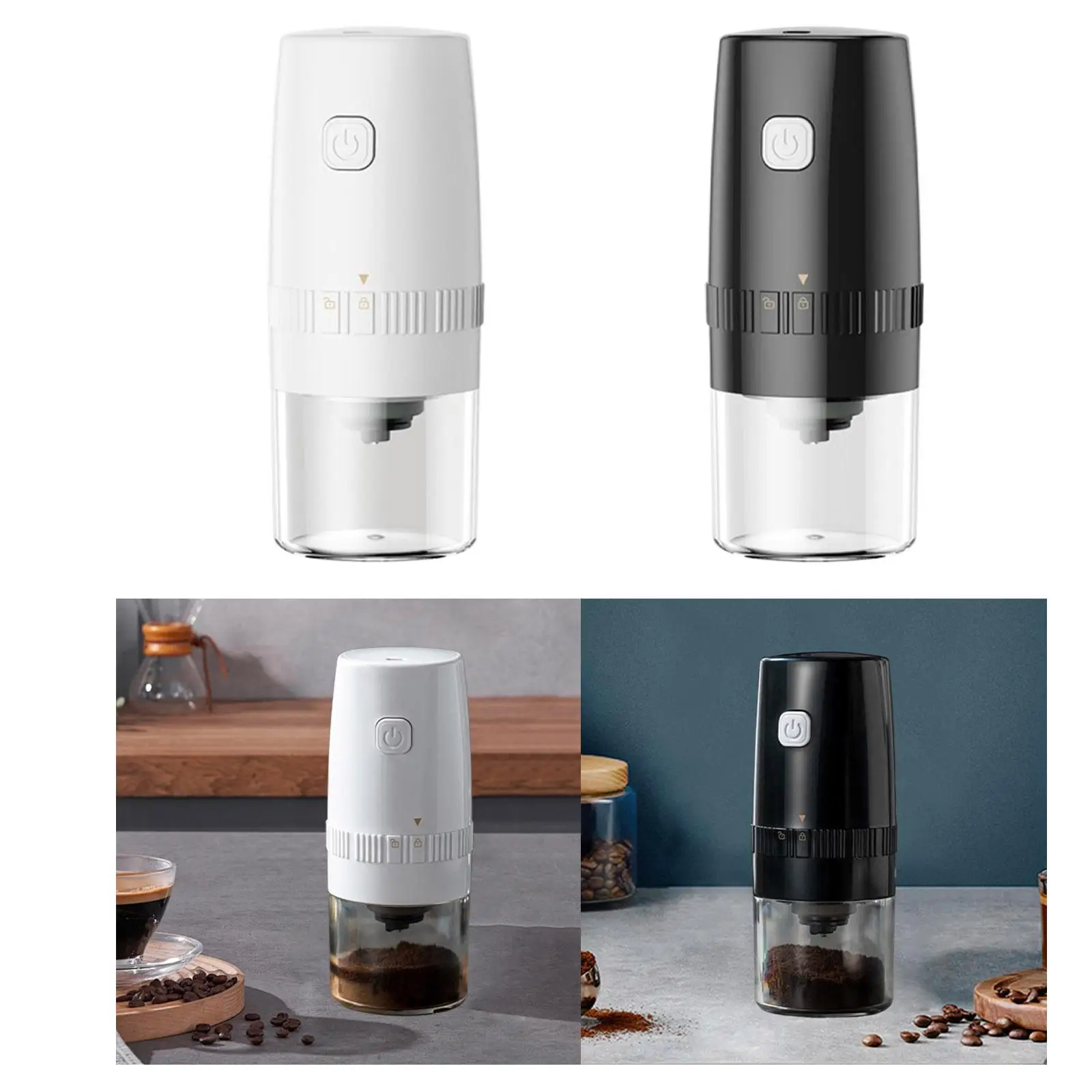 Kleine elektrische molen Burr koffiemolen Draagbare verstelbare minimolen