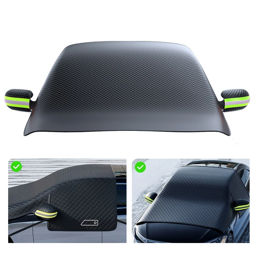 Universal Car Snow Cover Windshield Automobile Sunshade For SUV Pickup MPV Waterproof Exterior Covers Winter Snow Blocking