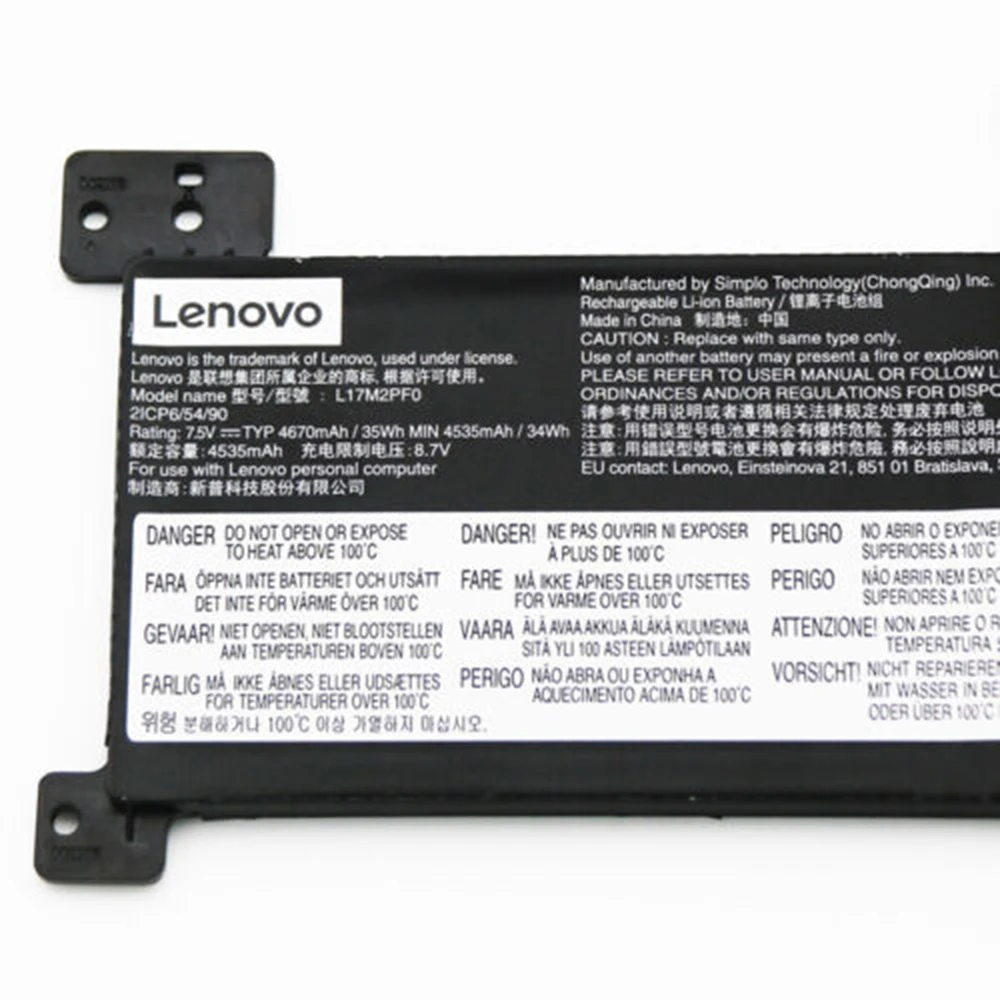 New Genuine Original L17M2PF0 7.6V 35Wh Laptop Battery for Lenovo IdeaPad 320-14ABR 320-15ABR 330-14IKB L17L2PF0