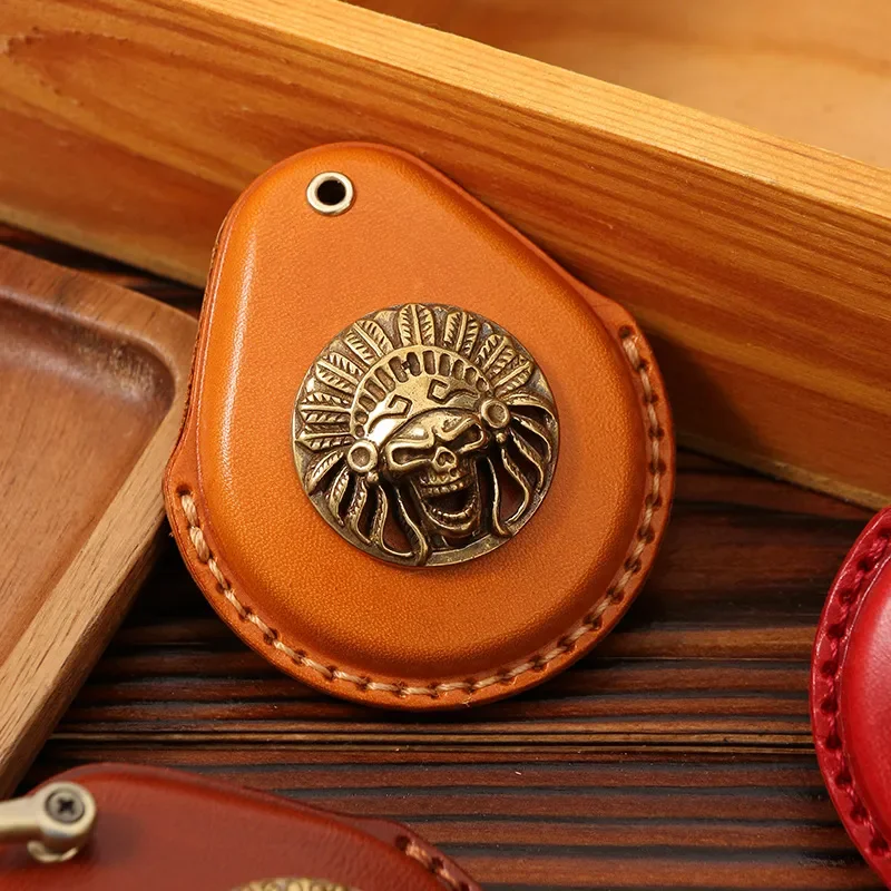 for Harley Key Bag 22 X48 Induction Start Keychain Key 114 Glide Motorcycle Copper Label Key Cover