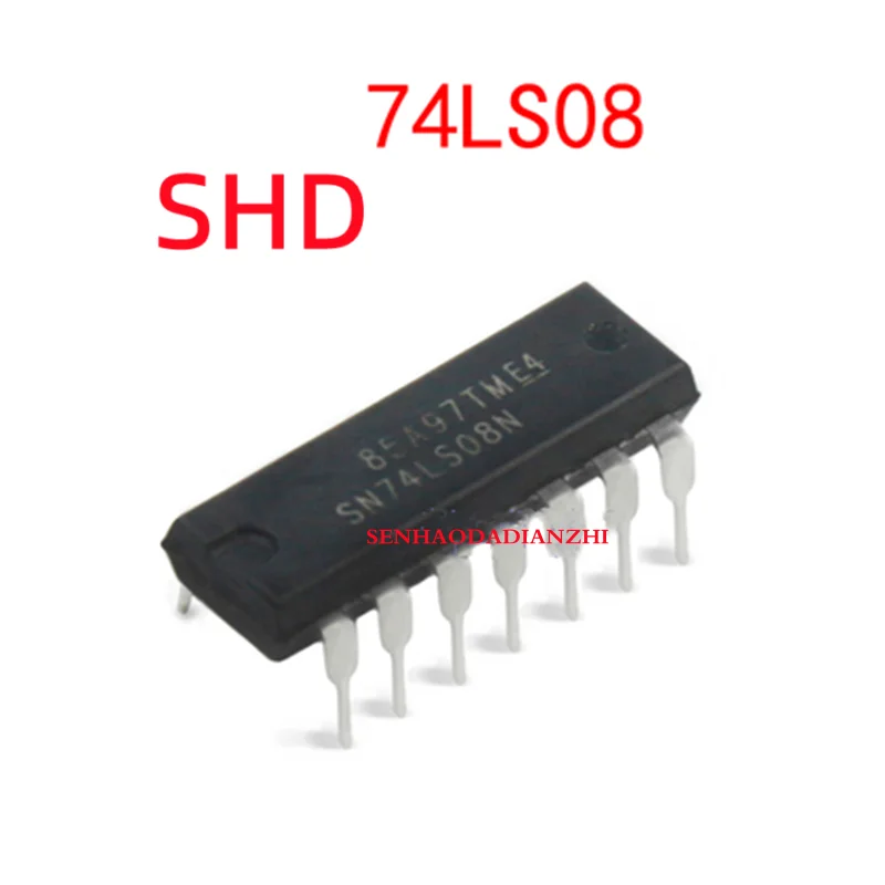 

20PCS/SN74LS08N 74LS08N 74LS08 DIP-14 four-way 2-input positive AND gate logic IC