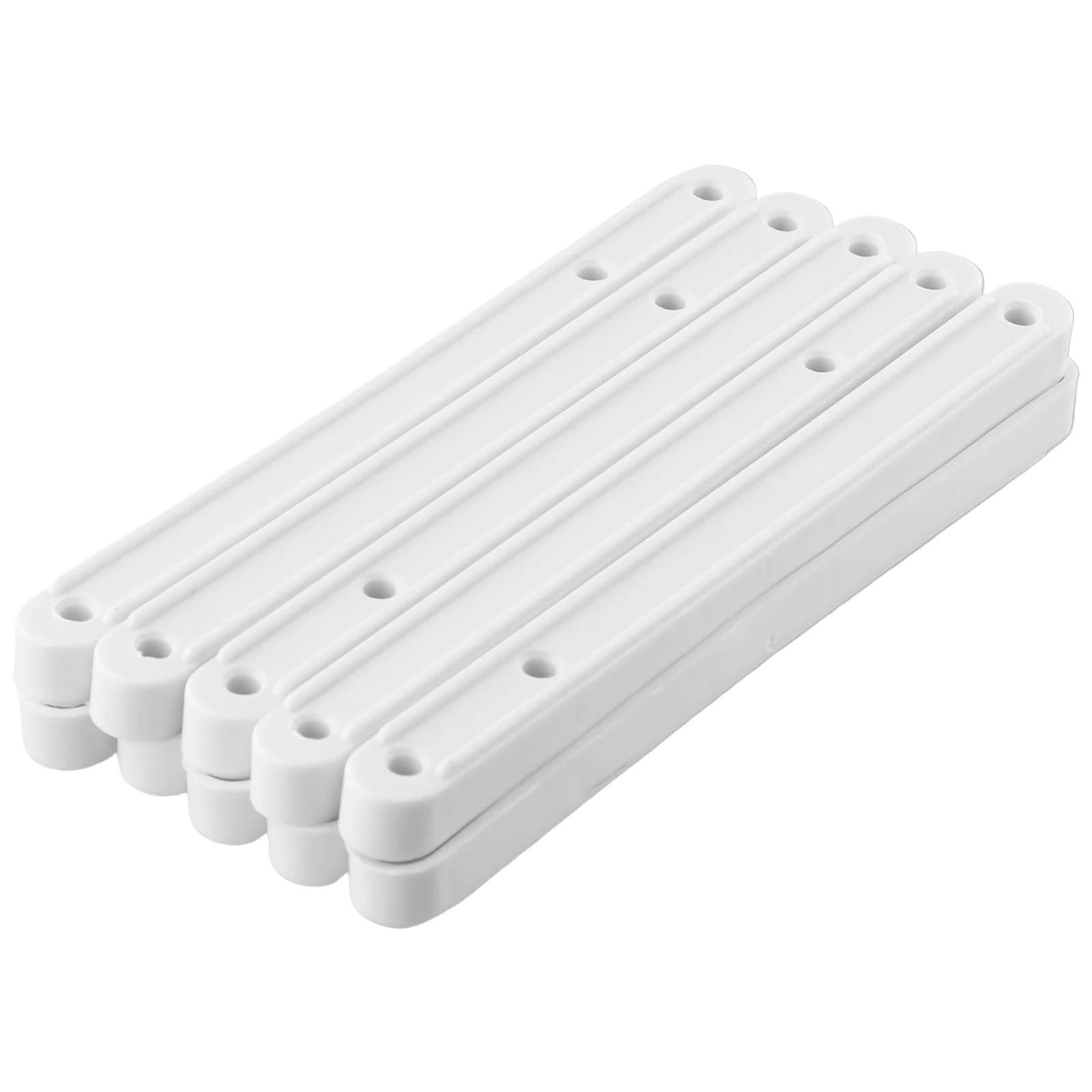 10PCS 180/235/298mm Plastic Drawer Runners Quiet Two Track Bottom Guide Fits For Wardrobe Pull Out Cabinet 3colors Optional