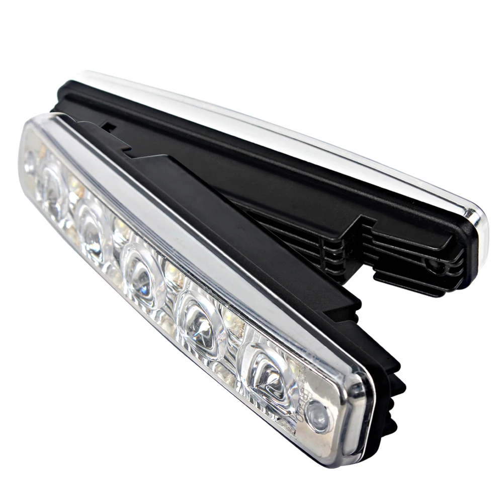 LEEPEE Car Styling Waterproof Daylight Car Lights Super Bright 5 LEDs Daytime Running Light Universal DRL