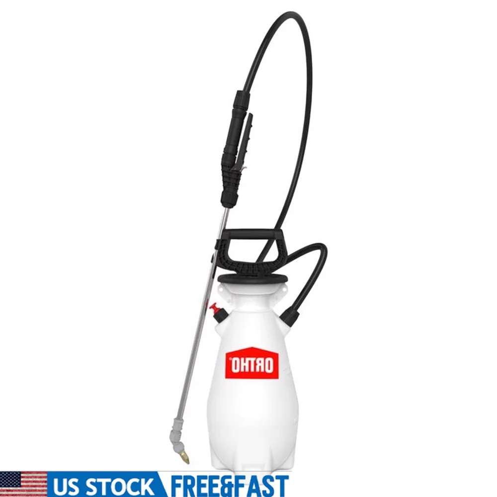 

2 Gallon Wand Tank Sprayer Compressed Air Spray Equipment Lockable Shut-off Stainless Steel Wand Multiple Nozzles Pressure