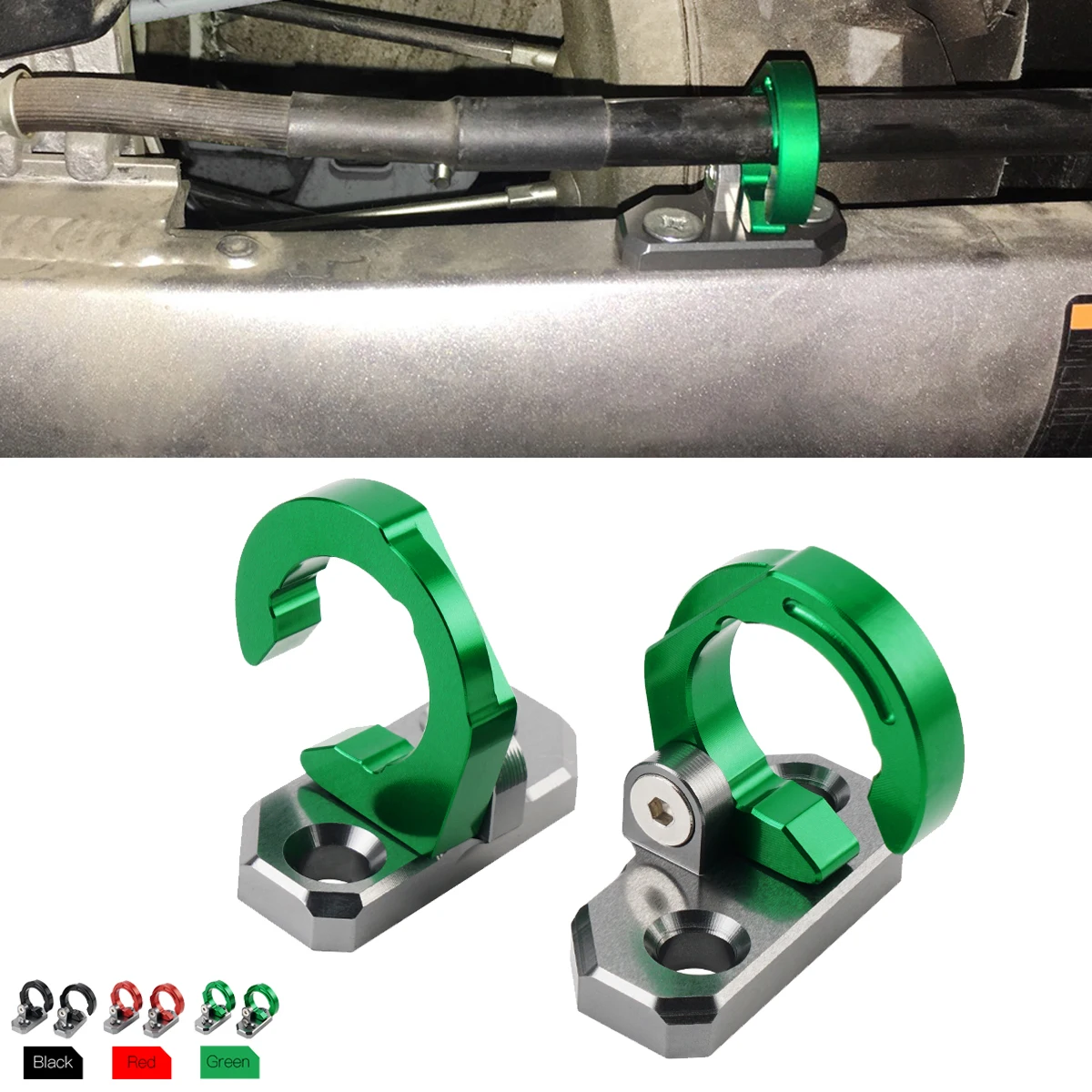 For Kawasaki KX80 KX85 KX100 KX125 KX250 KX500 KLX250 KLX300 KLX650 KLX 230R 250R 300R KDX 250 Rear Brake Hose Line Cable Clamp
