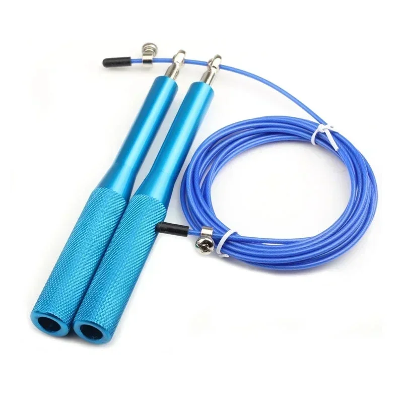 3 Color Aluminum Alloy Jump Rope Crossfit Gym Lose Weight Workout Equipment Steel Wire Bearing Adjustable Fitness Training Tool