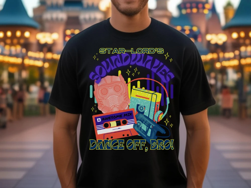 Camiseta Star-Lord Soundwave: Guardianes de la Galaxia Bella Canvas casual y elegante unisex para todas las estaciones capa base de algodón puro