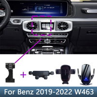 Car Phone Holder For Mercedes Benz G Class 2019 2020 2021 2022 G500 G63 W463 AMG Fixed Bracket Stand Mobile Wireless Charging