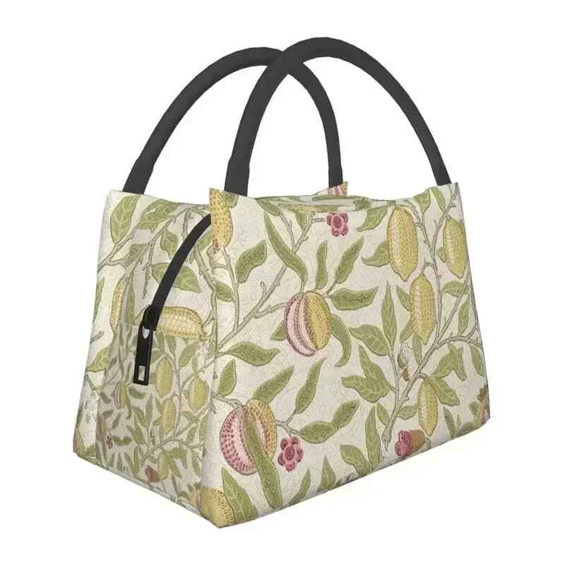 William Morris Deers And Birds In Forest Insulated Lunch Bags Floral Animal Art Thermal Cooler Food Lunch Box Office