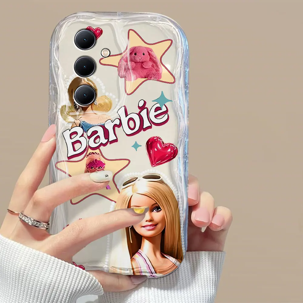 Toy B-Barbies doll 3D Wave Phone Case For OPPO Reno 11 F 8 T 7 Z 6 5 4 Pro F23 F11 F9 4G 5G Soft Silicone Back Cover image 5