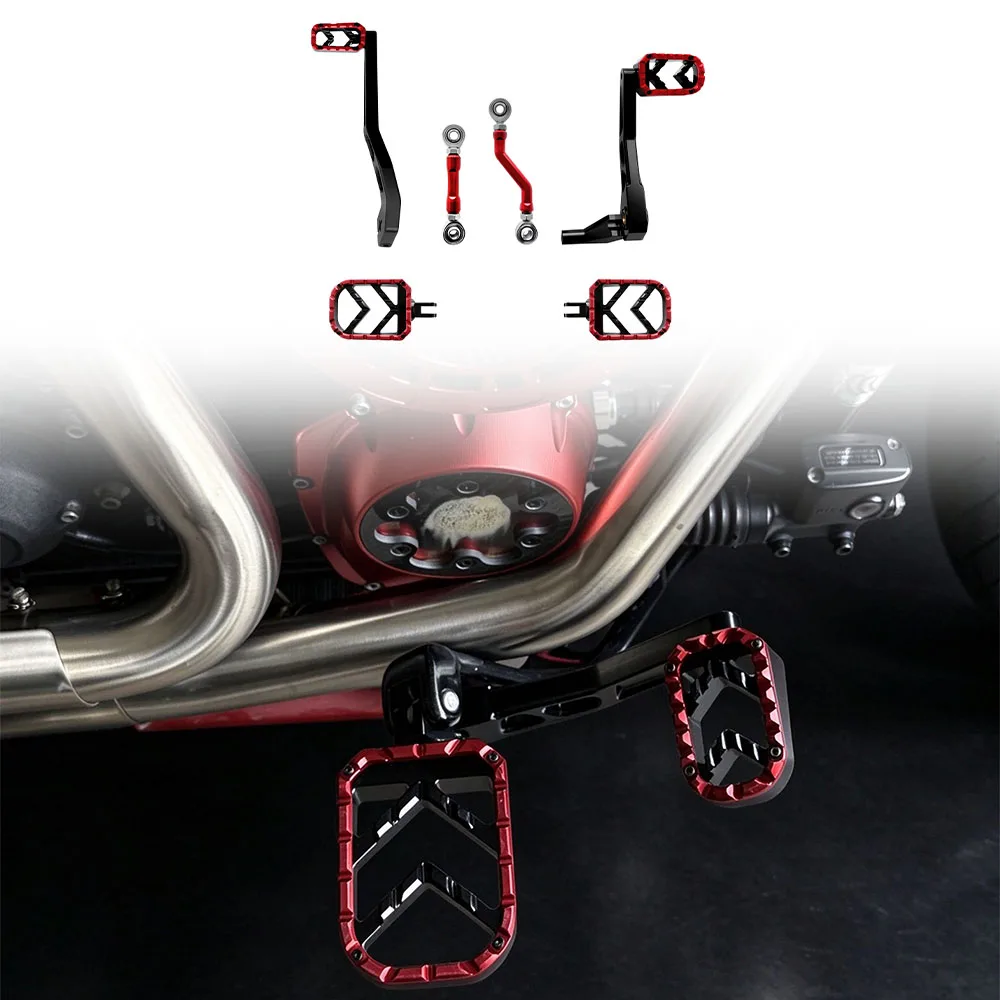 Motorcycle Dragon Scale Series Performance Floorboards Foot Pedal Modification Parts for Harley 18-26 softail with Mid Control