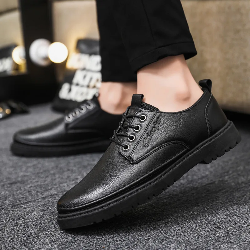 Men Leather Casual Shoes Men 2023 Summer Brand Comfortable Flat Shoes for Men Trendy Sneaker Men Oxfords Shoes