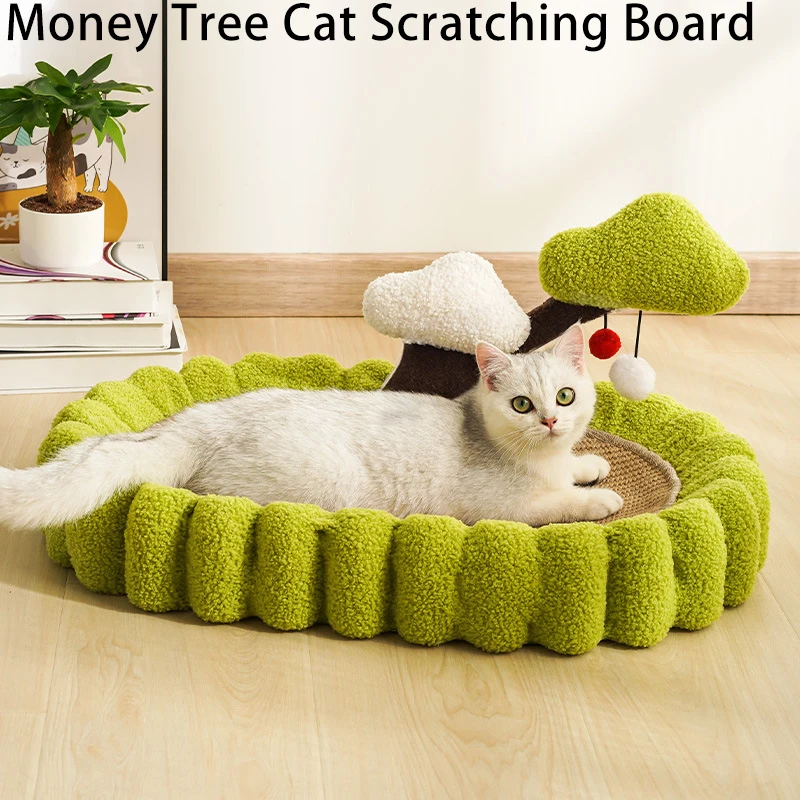 

Cat Litter Cat Scratching Board Cactus Dual Purpose Cat Scratching Board Sisal Material Scratch Resistant & Wear Resistant