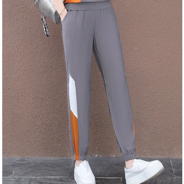 Women\'s Suit 2022 Spring Summer New 2 Two Piece Set Hooded Short Sleeve Crop Top Pants Leisure Tracksuit Korean Fashion Clothing