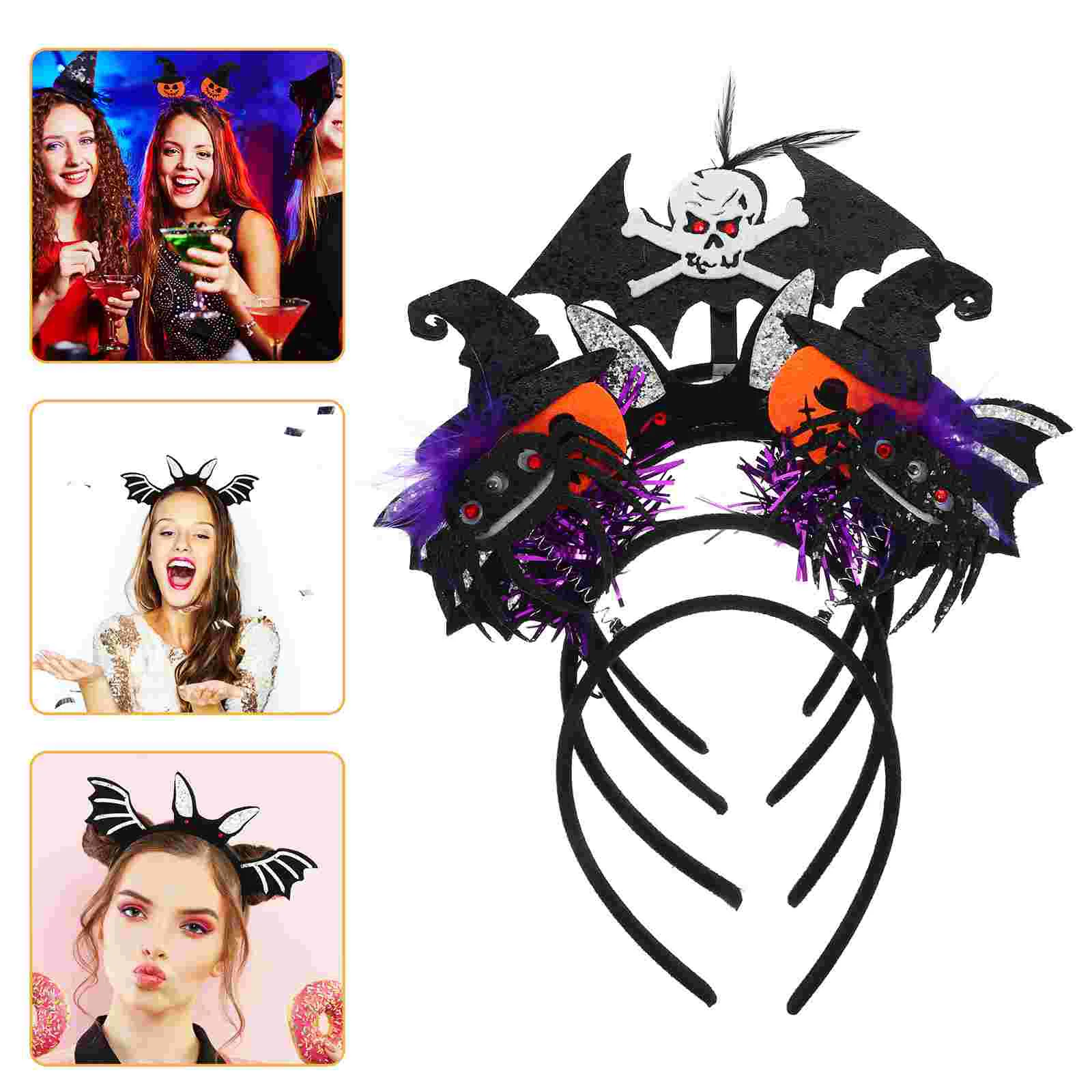 

4 Pcs Halloween Animal Headdress Cosplay Costume Costumes Party Headband Headbands for Women