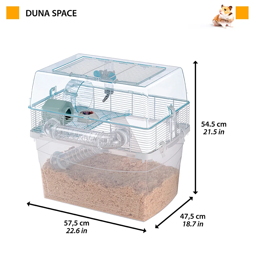 Cage for hamsters DUNA SPACE, Wide bottom