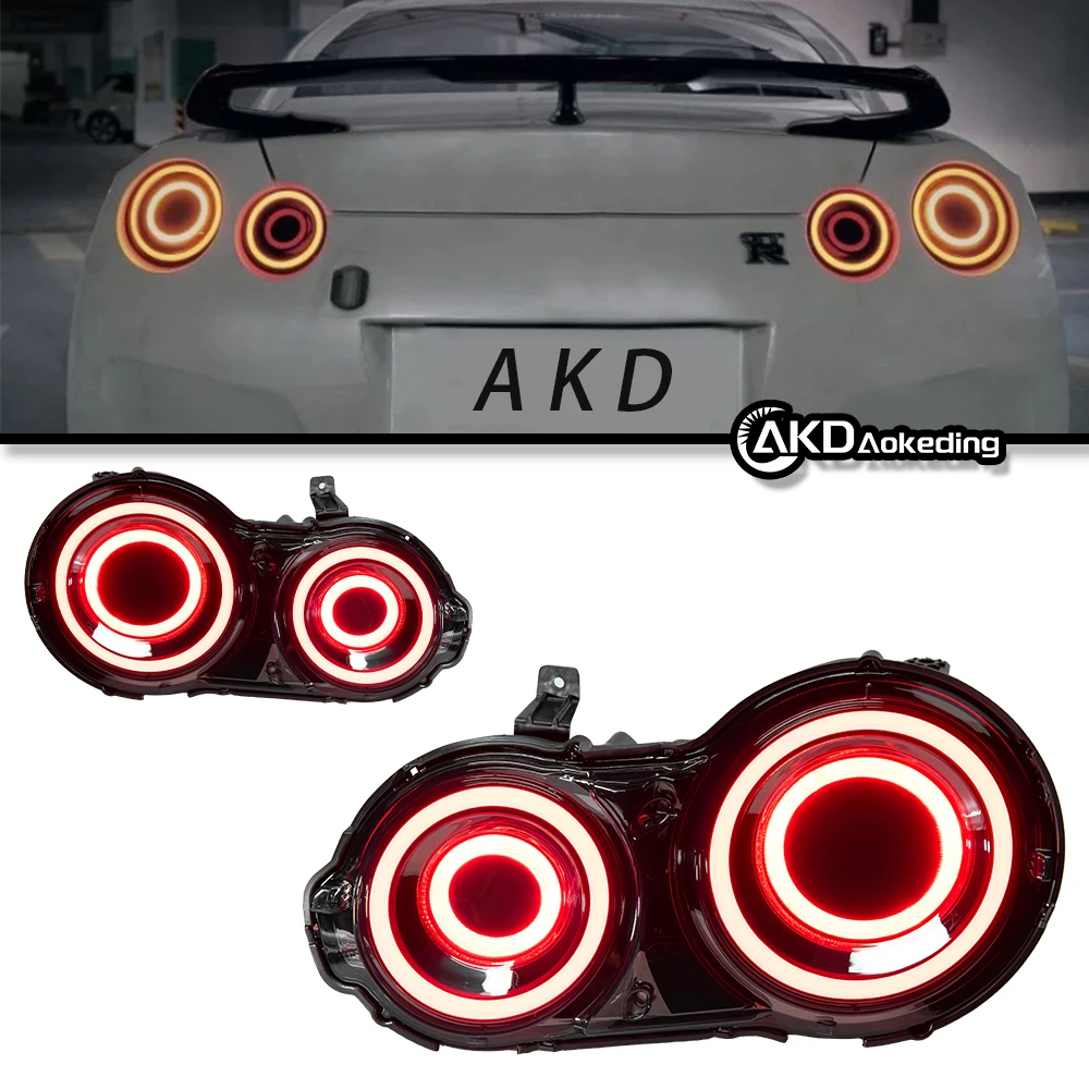 

Задний фонарь автозапчастей для GTR R35 2007-2023, последний Стайлинг, круг, сигнал рулевого управления, стоп-сигнал заднего хода, автомобильные аксессуары, модифицированные