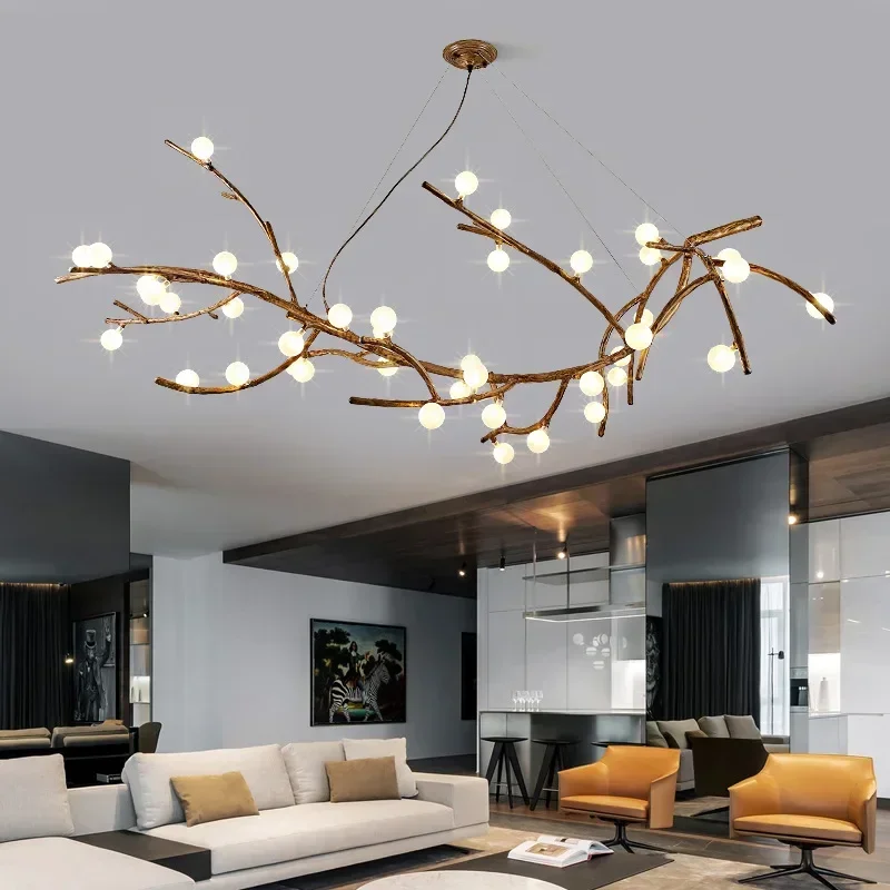 

Nordic Living Room Postmodern Minimalist Branch Chandelier Dining Room Bedroom Creative Clothing Store Firefly Lamps