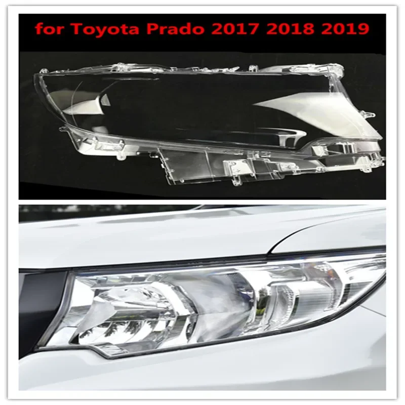 

HTTCY for Toyota Prado 2017 2018 2019 Right Side Car Headlight Cover Head Light Lamp Transparent Lampshade Shell Lens Glass