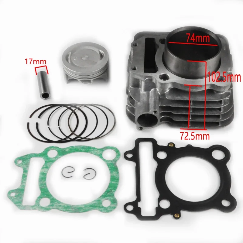 

74mm bore Motorcycle Cylinder Piston Ring set Gasket kit set for Yamaha YBR250