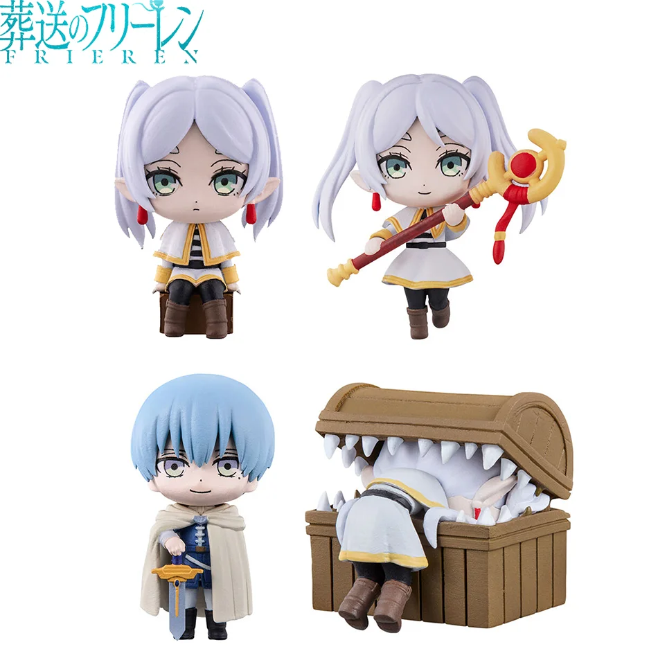 8CM Frieren: Ponad Koniec Podróżi Figurka Anime Frieren Figurka na Biurko Śliczna 4-8 szt./zestaw Figurka Akcji Frieren Model Lalka Zabawka