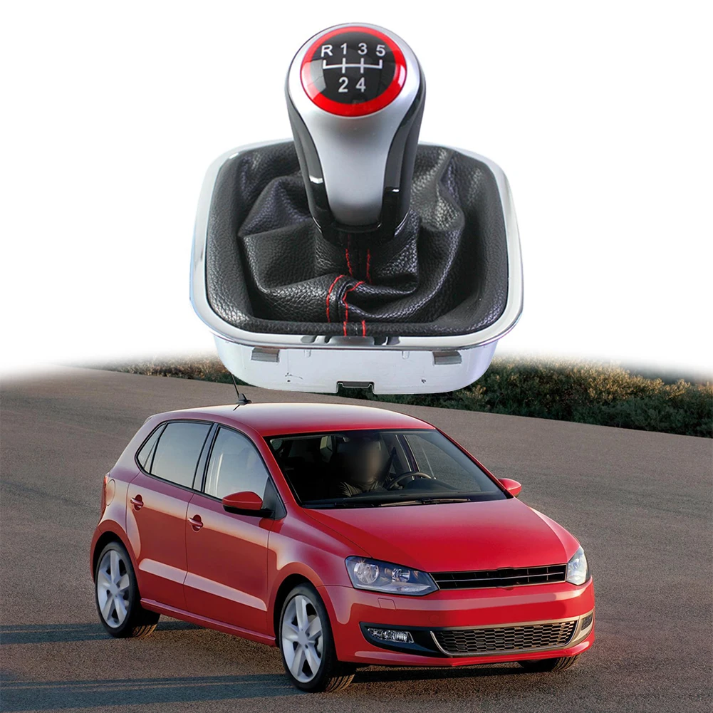 Pommeau de levier de vitesse modifié à Transmission manuelle de voiture intégré à 5 vitesses pour Polo 6R 6C pour hayon pour berline 2011-2019 pommeau de levier de vitesse