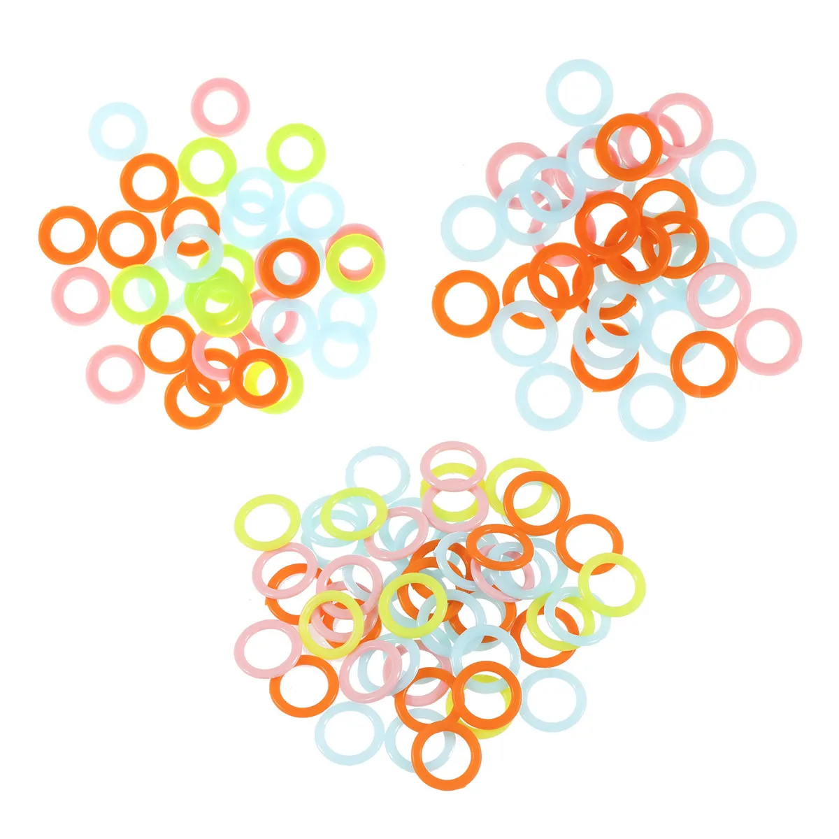 

300 шт. разноцветных плетеных маркеров-колье для вязания крючком и спицами