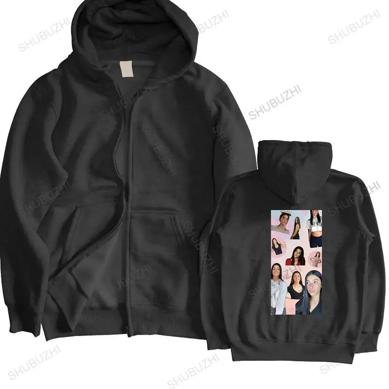 

fashion brand winter hoodies Charli Damelio Collage Unisex zipper Charli Dameliozipper male hooded zipper warm jacket