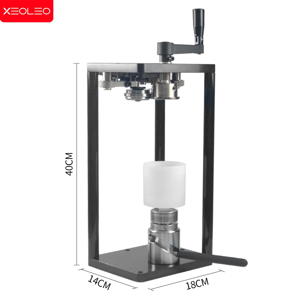 XEOLEO Commercial Manual Juice Can Sealer Machine Bottle Sealing Beverage Handle Can Sealing Machine Small Plastic 10KG 55mm