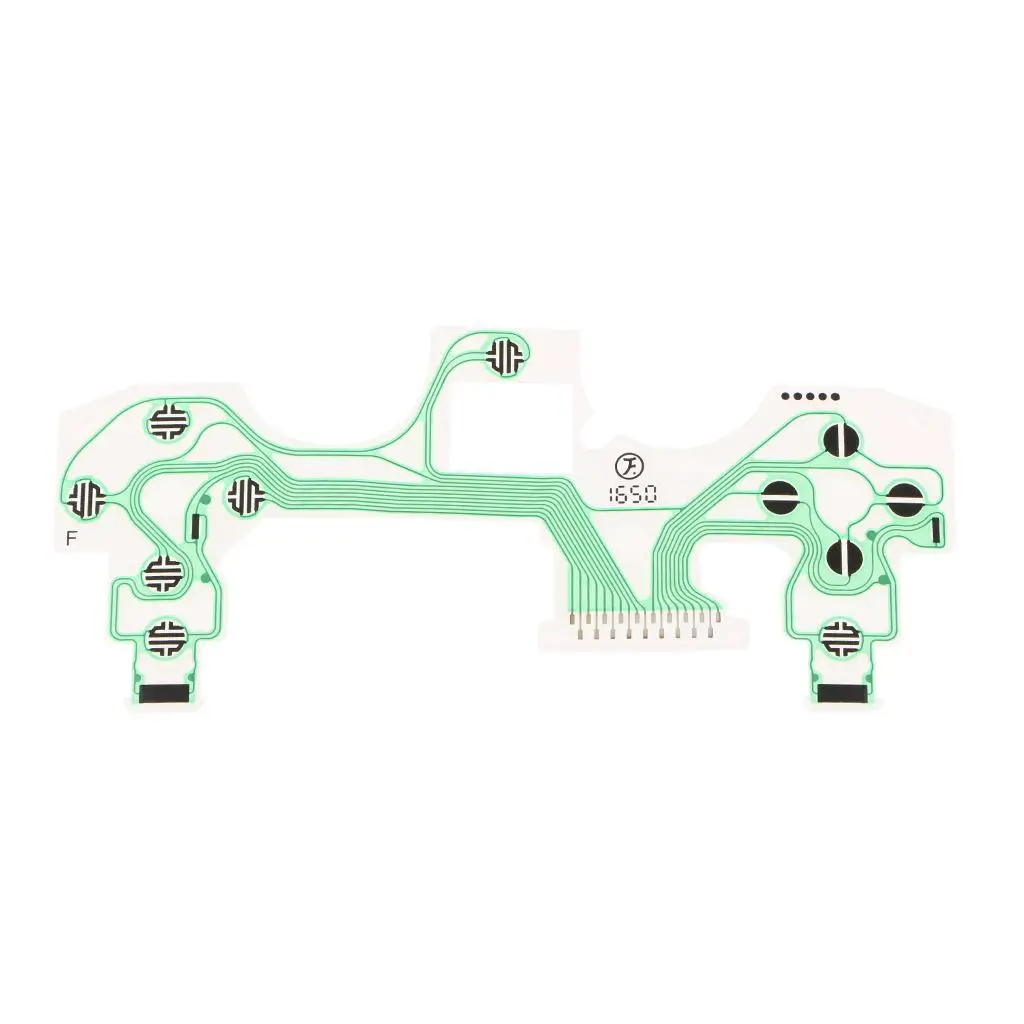 Pulsanti di ricambio circuito a nastro per Sony per Playstation 4 PS4 4.0 Controller cavo flessibile per tastiera con pellicola conduttiva verde