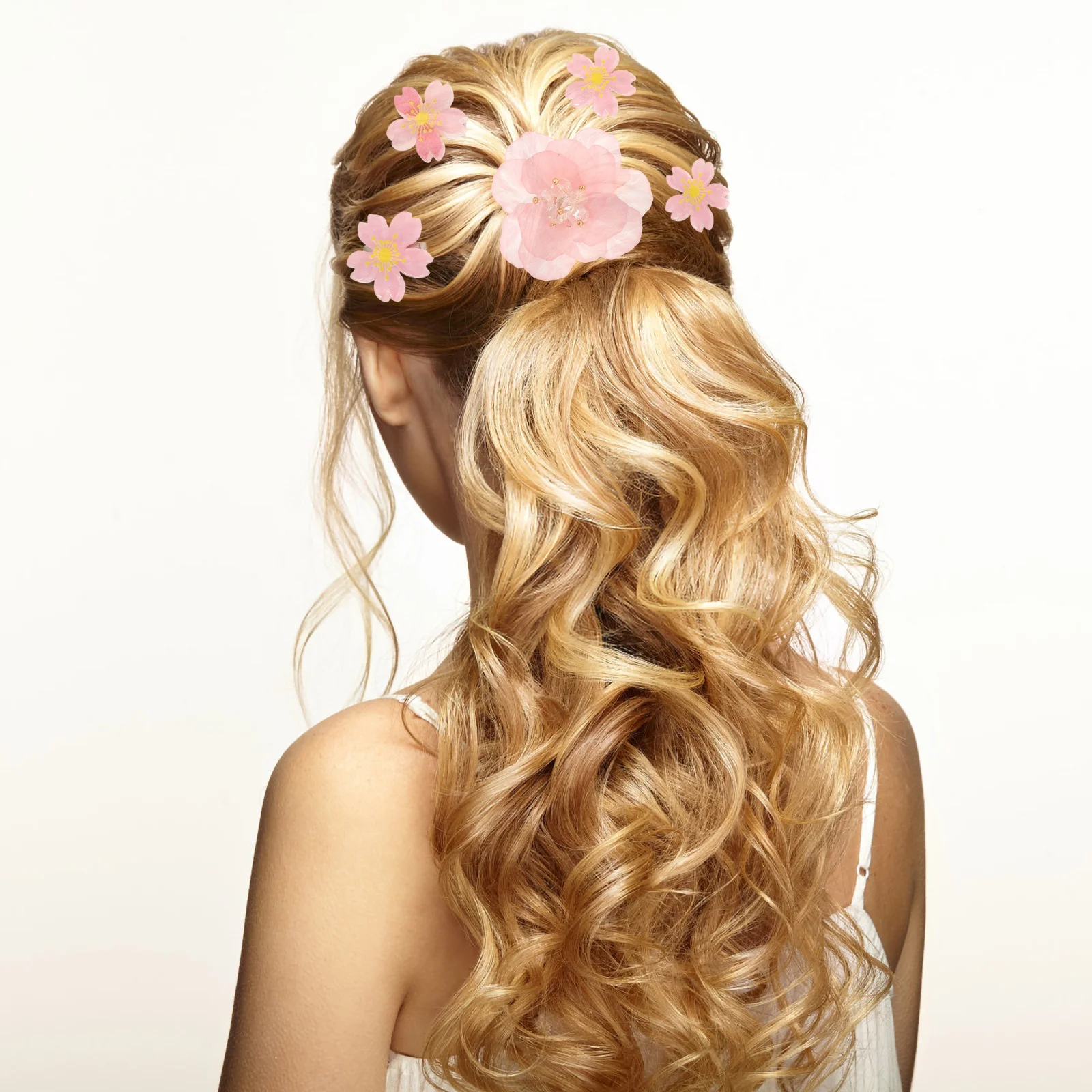 

7 шт. заколки для волос с цветами для девочек и женщин, заколки из элегантных материалов из смолы, долговечные, удобные для использования