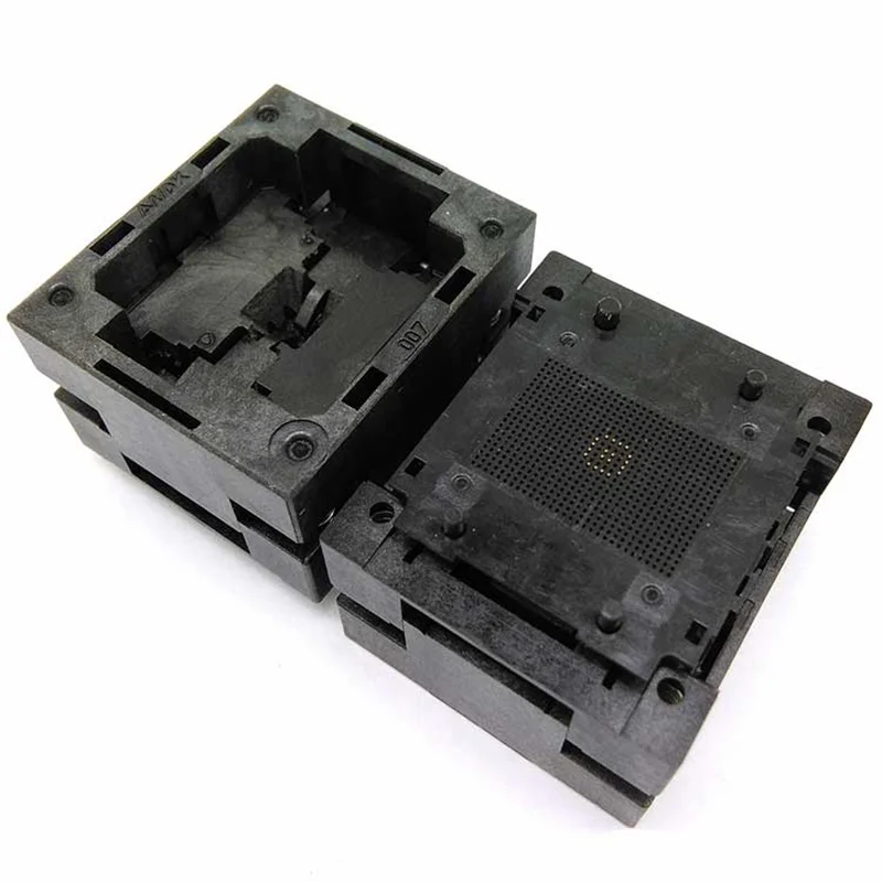 Qfn ic Programador Soquete Passo 0.5 mm Clamshell Chip Tamanho 3*3 Flash Adaptador Qfn16 Mlf16 Queimar no Soquete