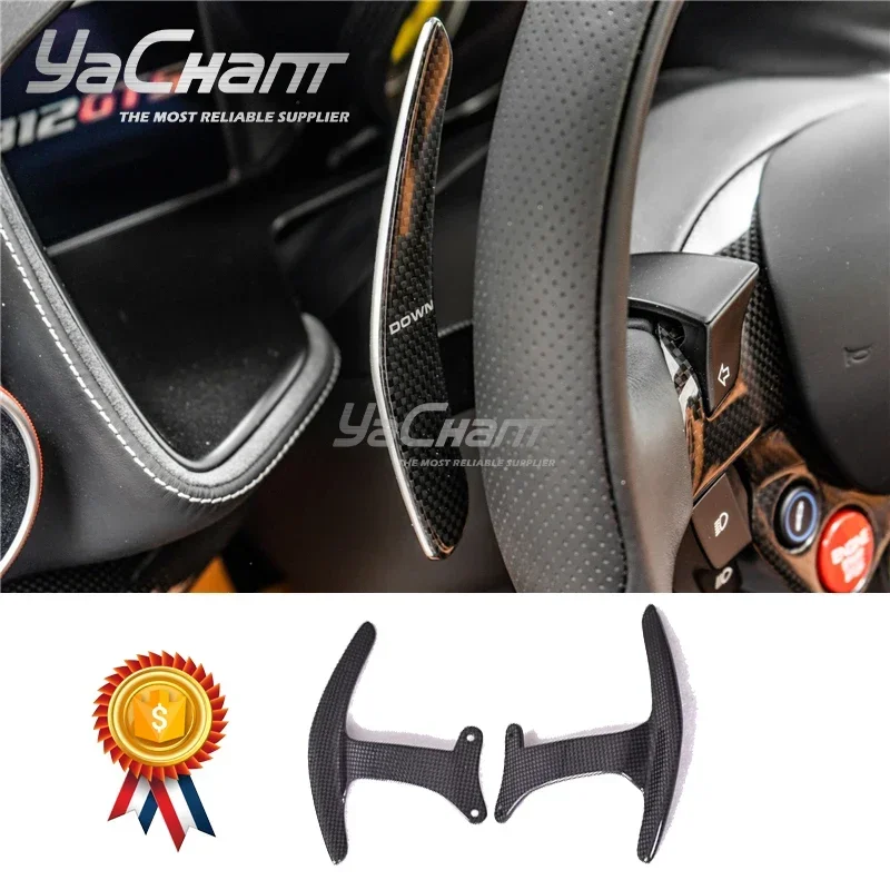 

DCF Dry Carbon Fiber Shift Paddles Fit For 2017-2020 Ferrari 812 Superfast F1