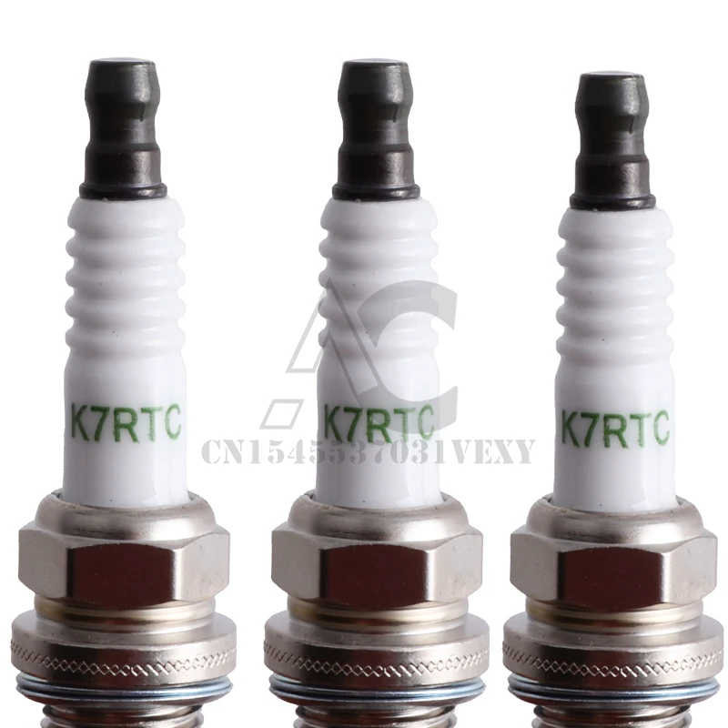 3pcsIridium Candle Chinese Original K7RTC Spark Plug K7RTC Great Wall C20R/C30/M1/M2/M4/Wingle 3 5/GWPeri/volume/Florid