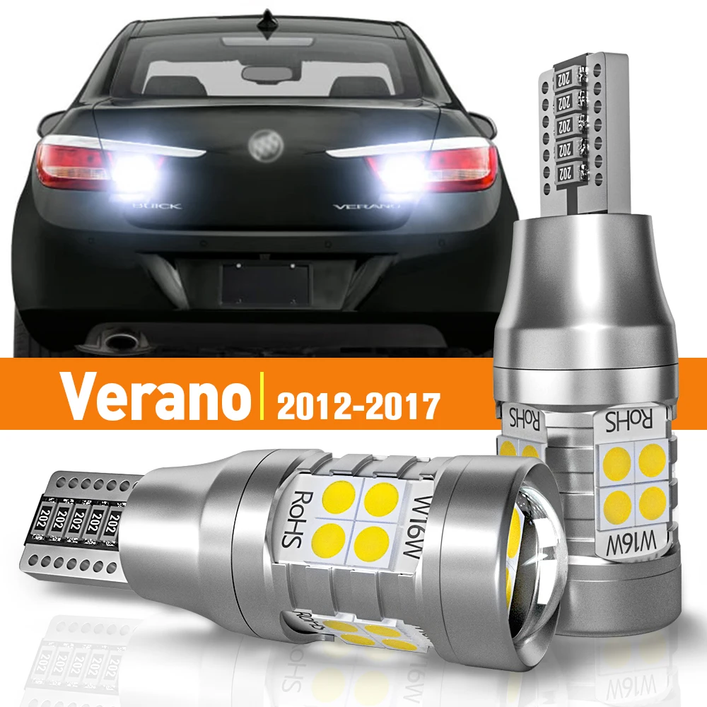 Luz reversa LED para Buick Verano, Canbus lâmpada, acessórios, 2012, 2013, 2014, 2015, 2016, 2017, 2pcs