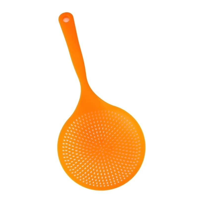 High Temperatures Resistant Large Filter Spoon Colander Kitchen Slotted Strainer with Ergonomic Handle Cooking Tool
