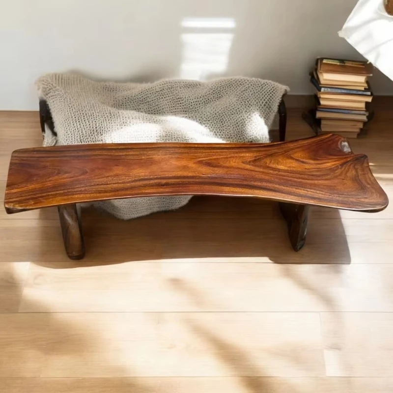 

2025 Creative Modern Antique Wood Coffee Table Solid Design Small Apartment Dining Home Furniture Living Room