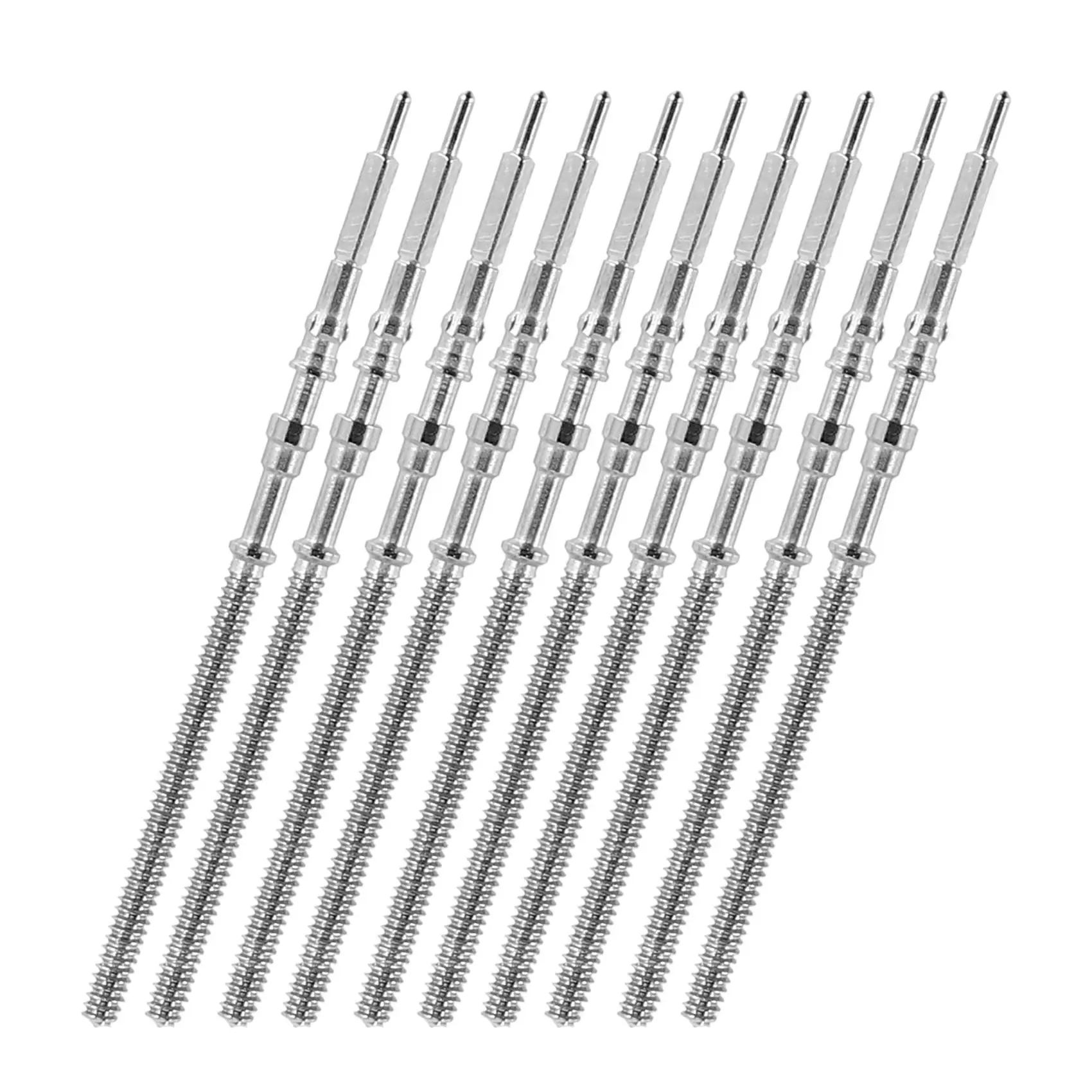 10Pcs Bewegung Uhr Stahl Stem Crown Kit Uhr von Teilen NH35 NH36 NH38 NH39 Bewegung Uhr Stem Ersatzteile