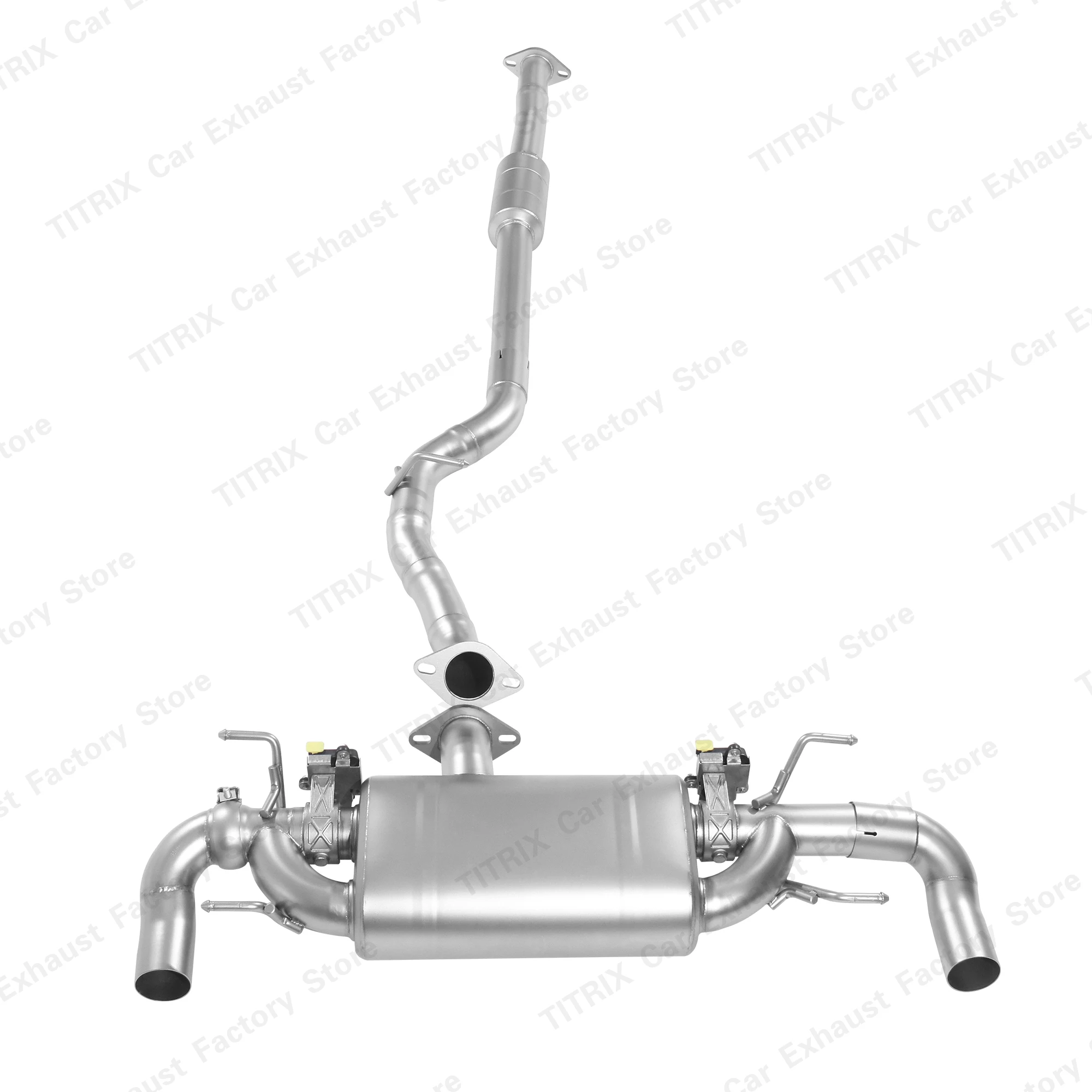 Car Catback Exhaust For Toyota 86 2.4L Stainless Steel Mid Pipe + Rear Muffler Performance Muffler Electric Valve Exhaust Pipe