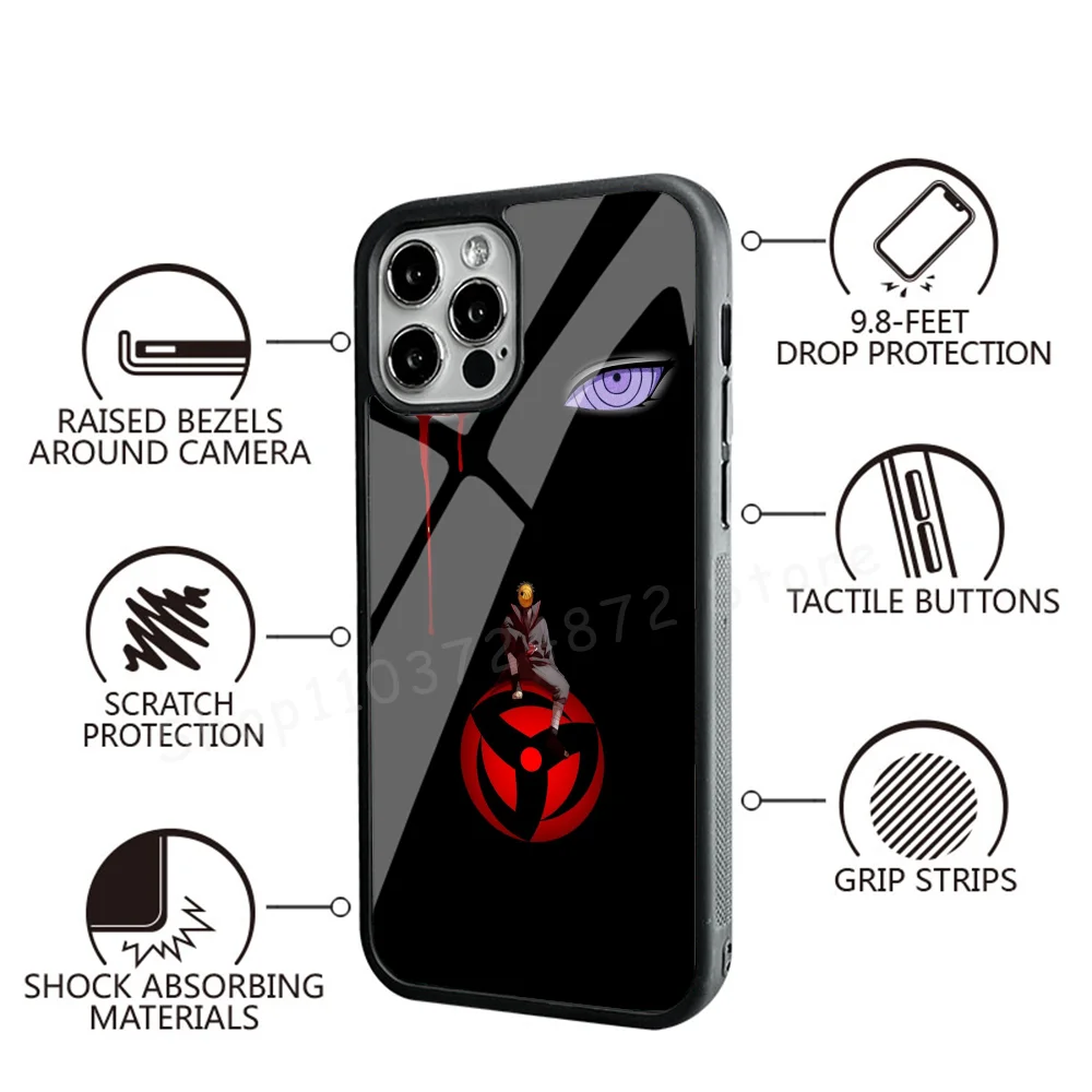 N-Naruto Phone Case Strong Magnetic For IPhone 15 14 13 Pro Max Alex Mirror For Magsafe Wireless Charging Cover