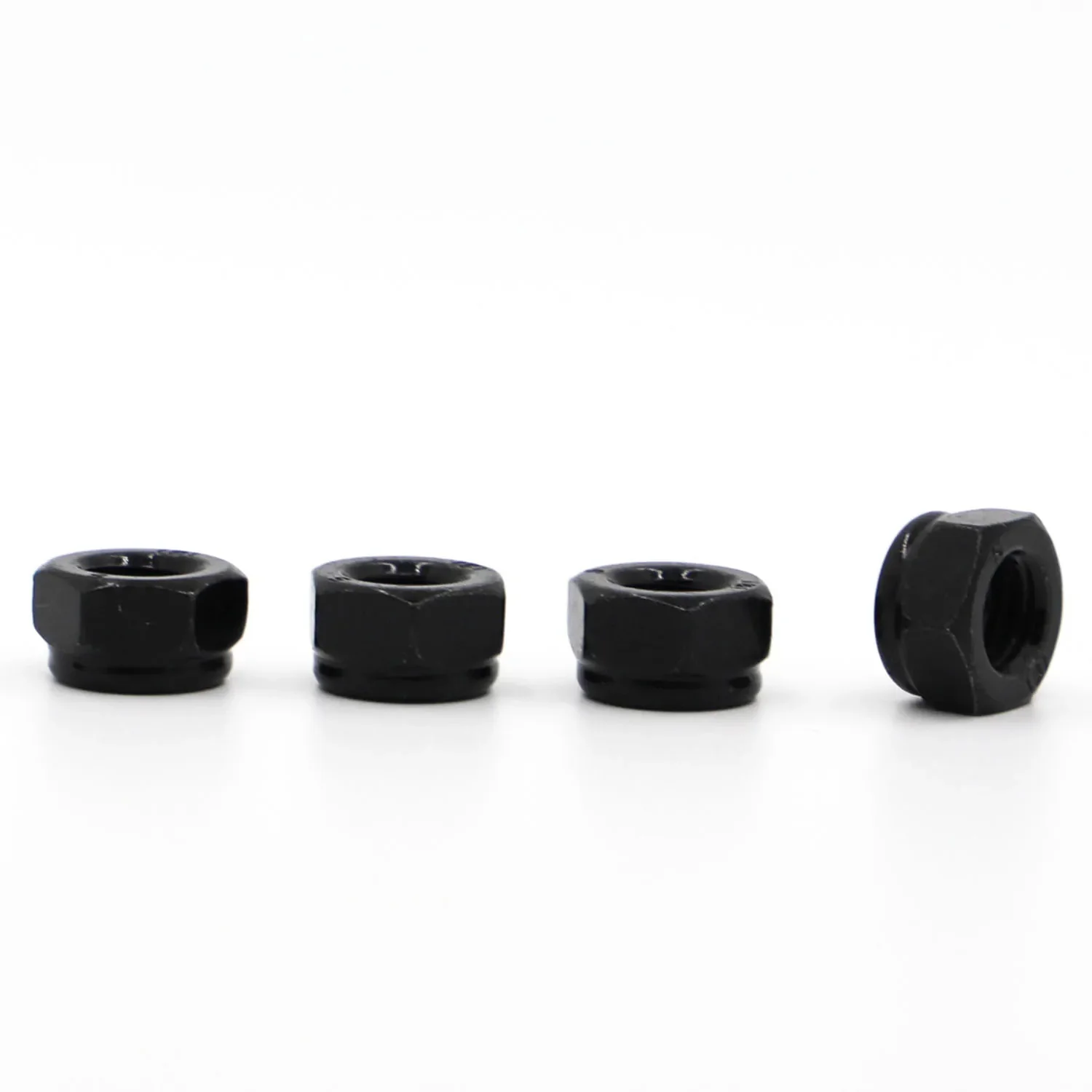 1-20 pezzi M2 M2.5 M3 M3.5 M4 M5 M6 M8 M10 M12 M16 Acciaio al carbonio zincato nero Esagonale Inserto in nylon Dado di bloccaggio Autobloccante