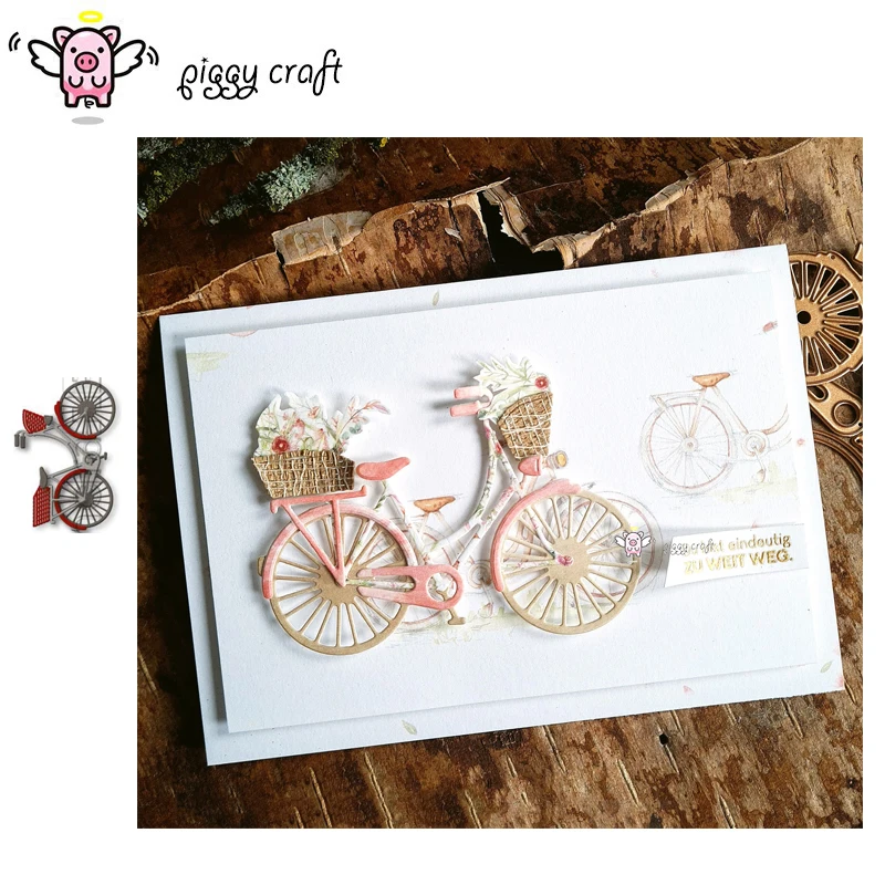 Piggy Craft metal cutting dies cut die mold New Bicycle decoration Scrapbook paper craft knife mould blade punch stencils dies