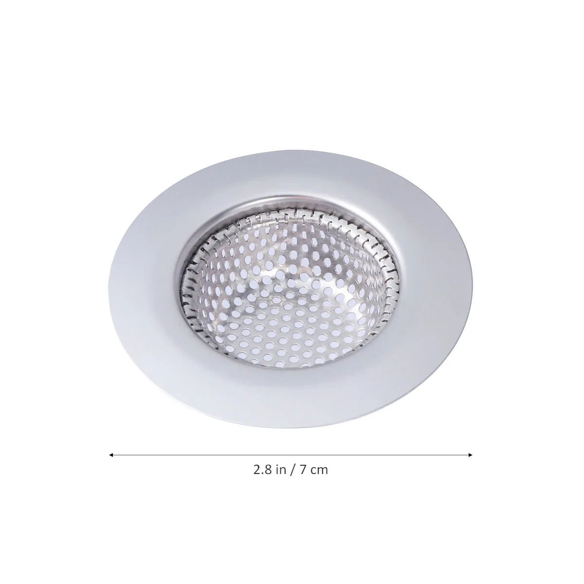 

7cm Premium Kitchen Sink Strainer Durable Rust-Free Oval Shaped Quick Draining Clog-Resistant Simple Cleaning Drain Strainer