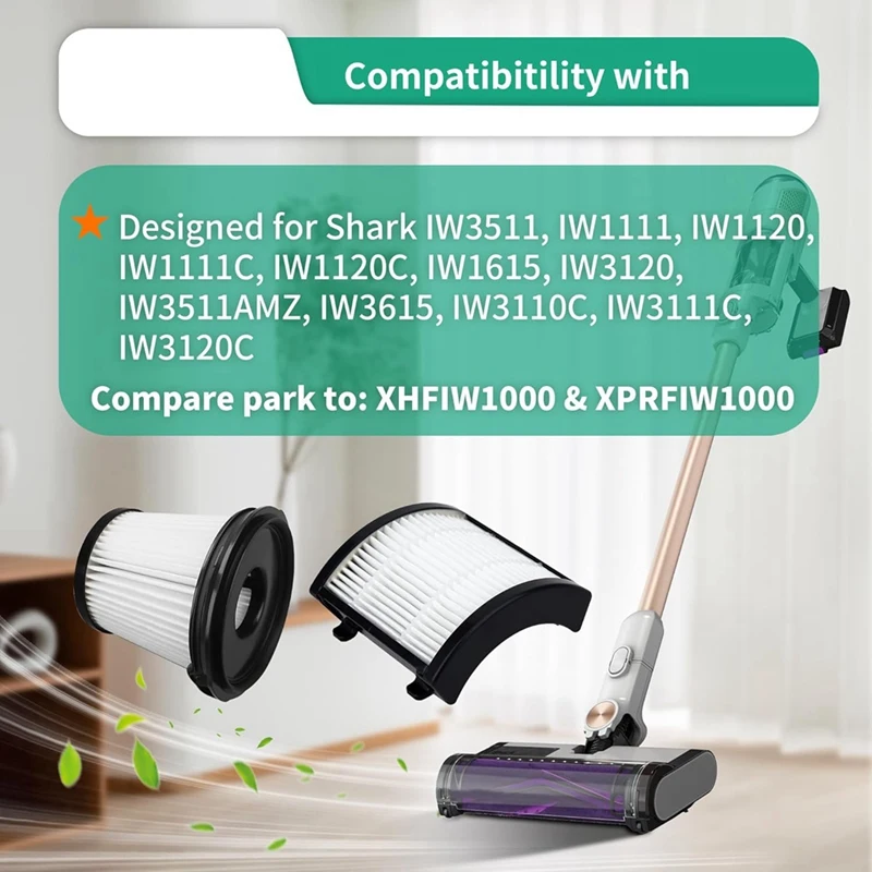Вакуумные HEPA-фильтры для легких беспроводных пылесосов Shark IW3511 IW1111 Detectpro, детали