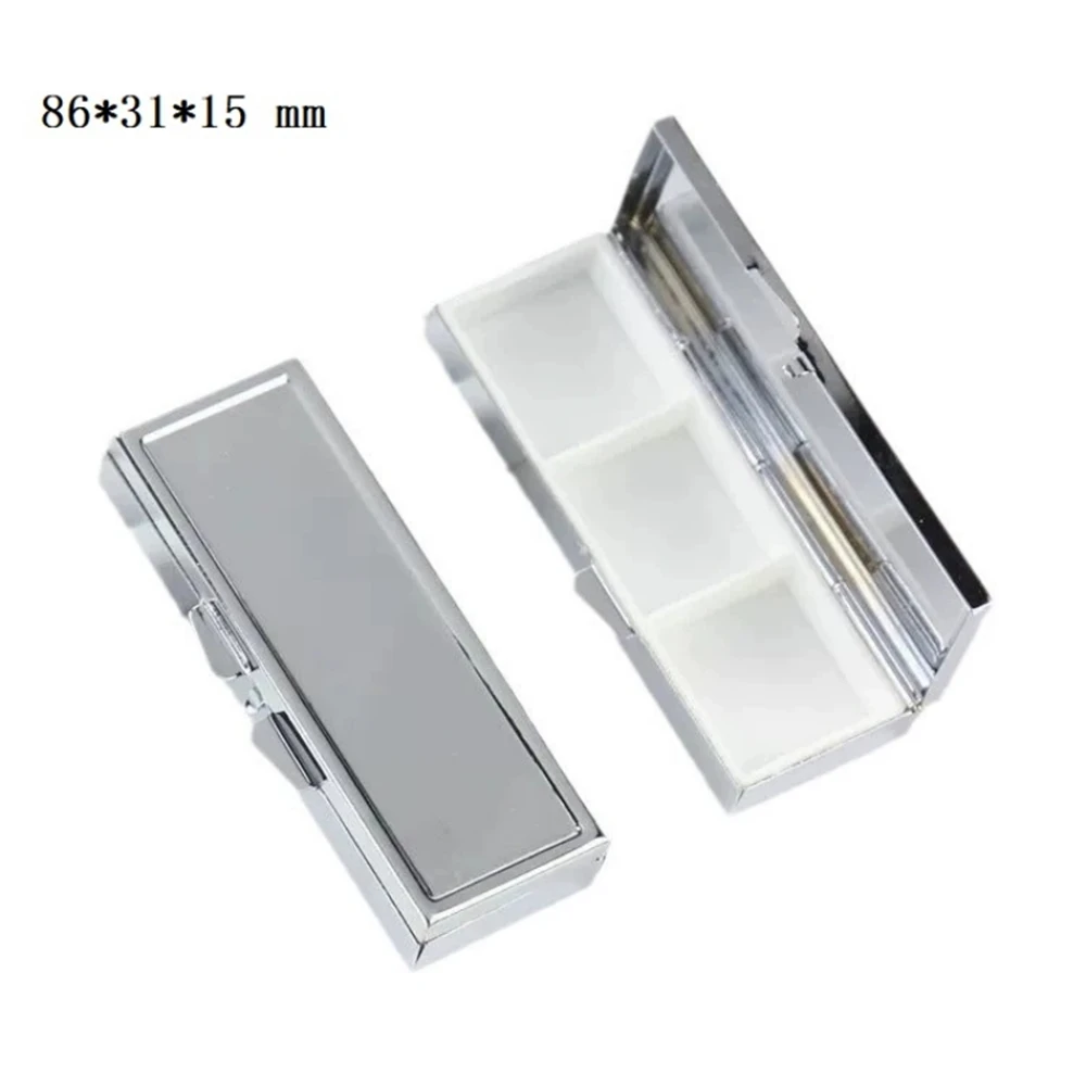 

20pcs Sublimation Blank Pocket Bronze Pill Box 3 Compartment Medicine Pill Case Portable Box Organizer Gift for Outdoor Travel