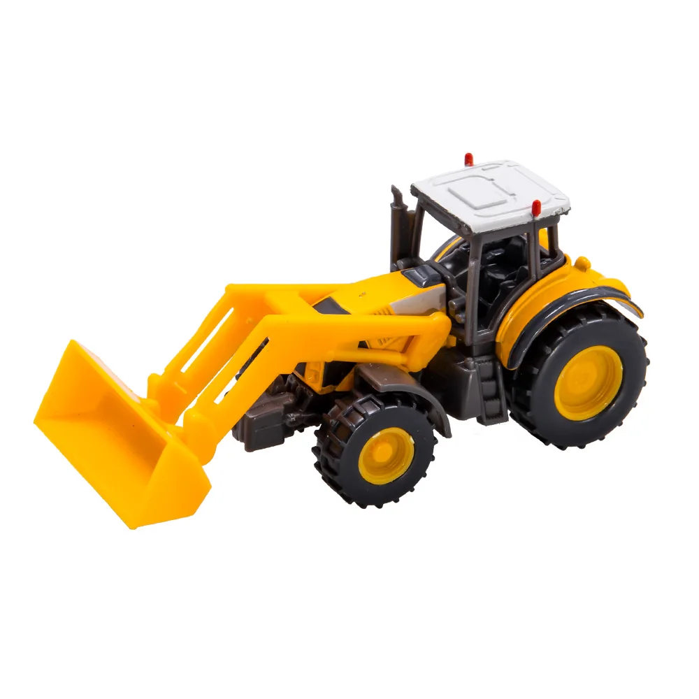 Simulation Alloy Bulldozer/Excavator Model HO Scale 1:87 Vehicle Car Diorama For Sand Table Landscape Scene Layout 1Pcs